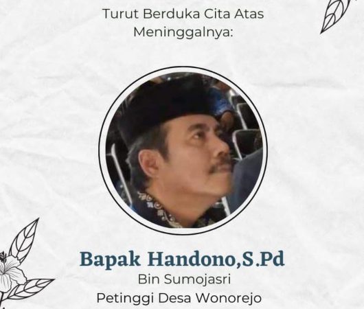 Ucapan Duka Petinggi Desa Wonorejo