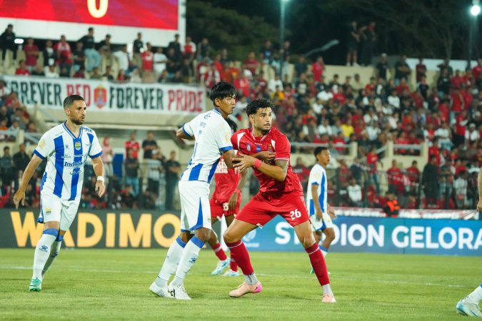 Jalannya pertandingan Persijap Jepara kontra Persib Bandung dalam laga pekan kedua BRI Super League 2025/2026 yang digelar di Stadion Gelora Bumi Kartini, Senin (18/8/2025)