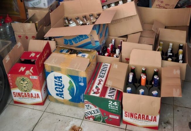 Miras hasil penindakan Polres Kudus, Senin (15/9) (istimewa)